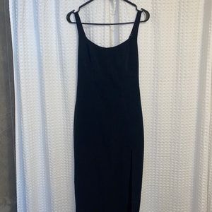 ABERCROMBIE & FITCH BLACK SLIT DRESS